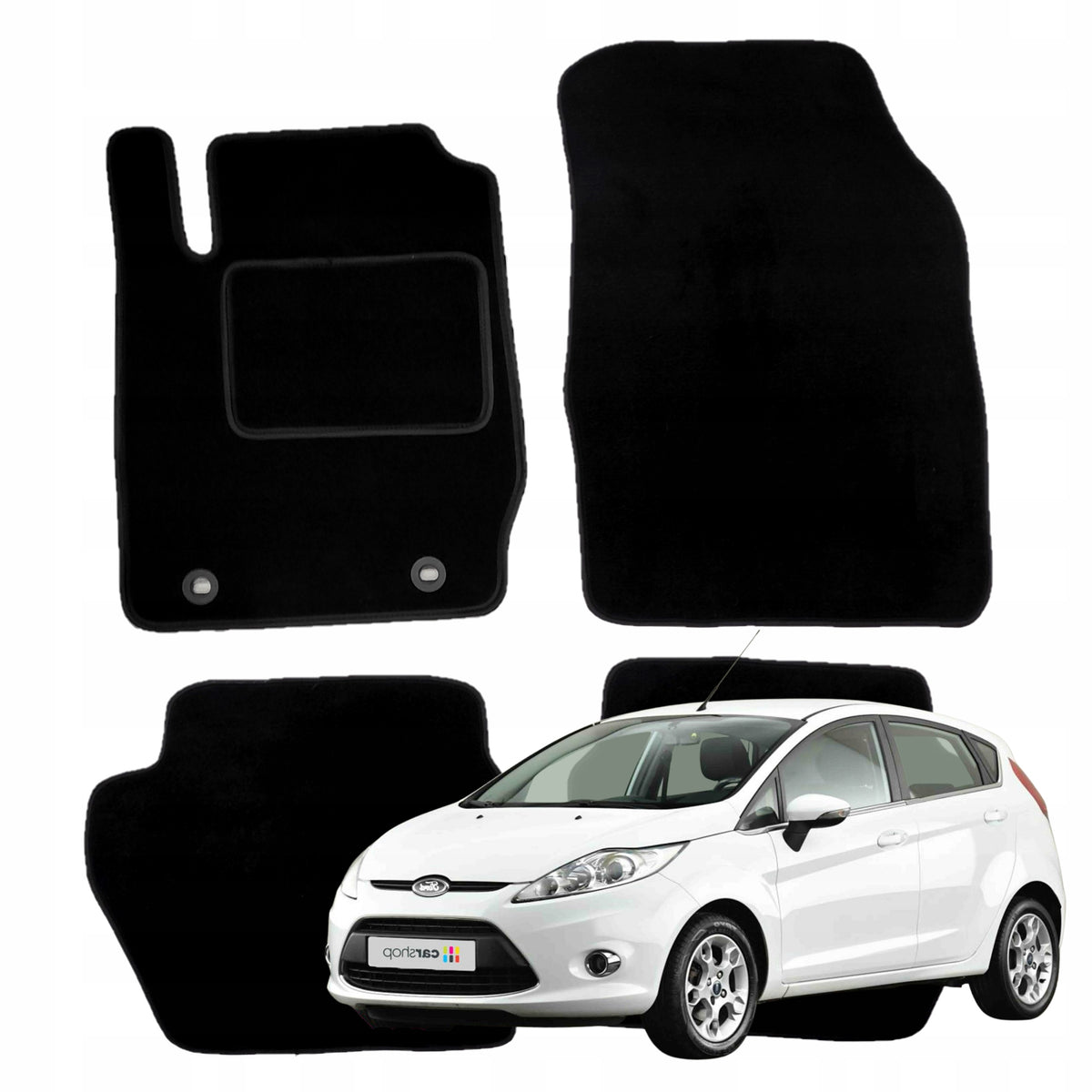 Ford Fiesta MK7 VII Velour Rugs for car 2008-2012 B