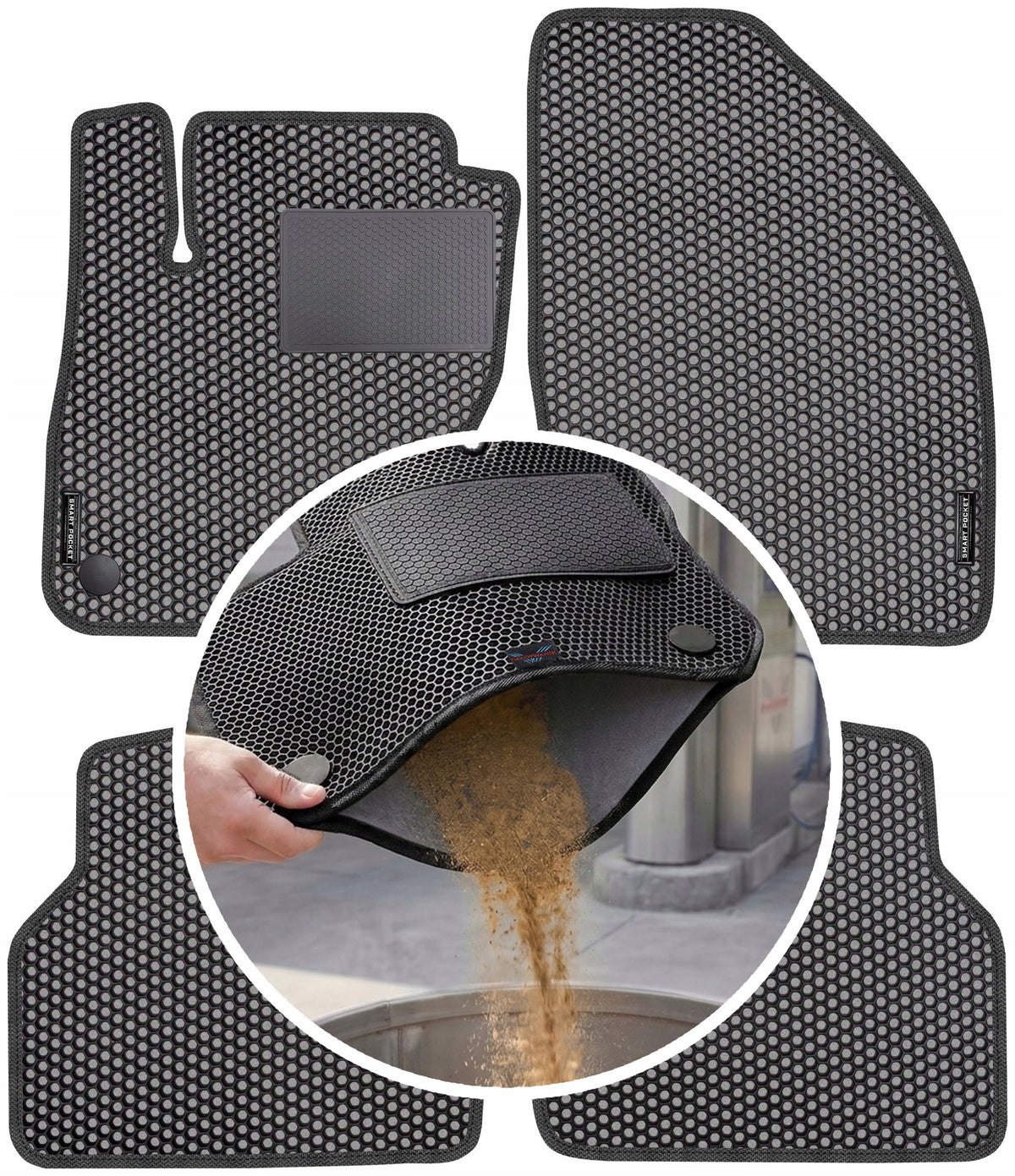 Ford Focus II FL 2007-2011 EVA SMART POCKET Rugs