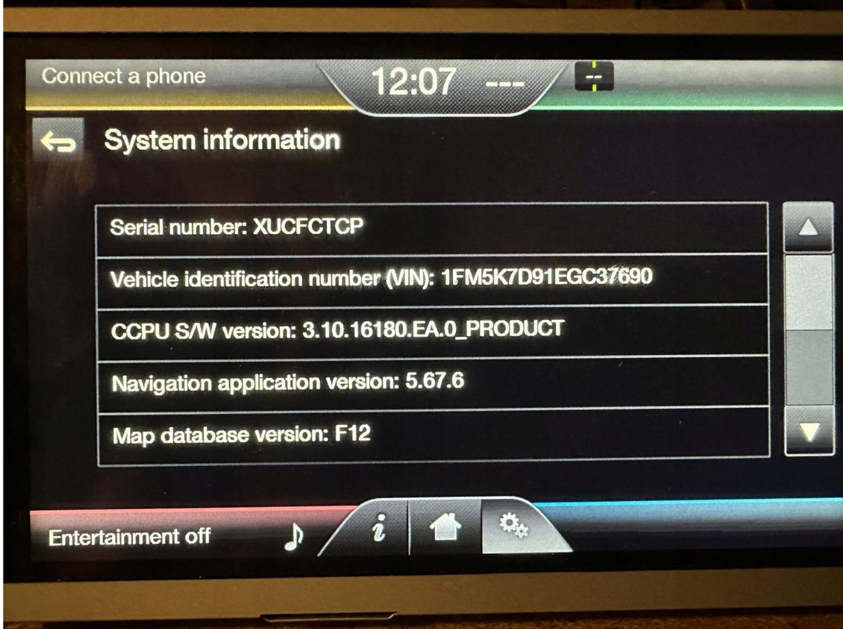 Ford SYNC2 F12 Europe 2024 – New SD Map | Kuga Mondeo Focus C-Max EAN (GTIN) 5905730562604
