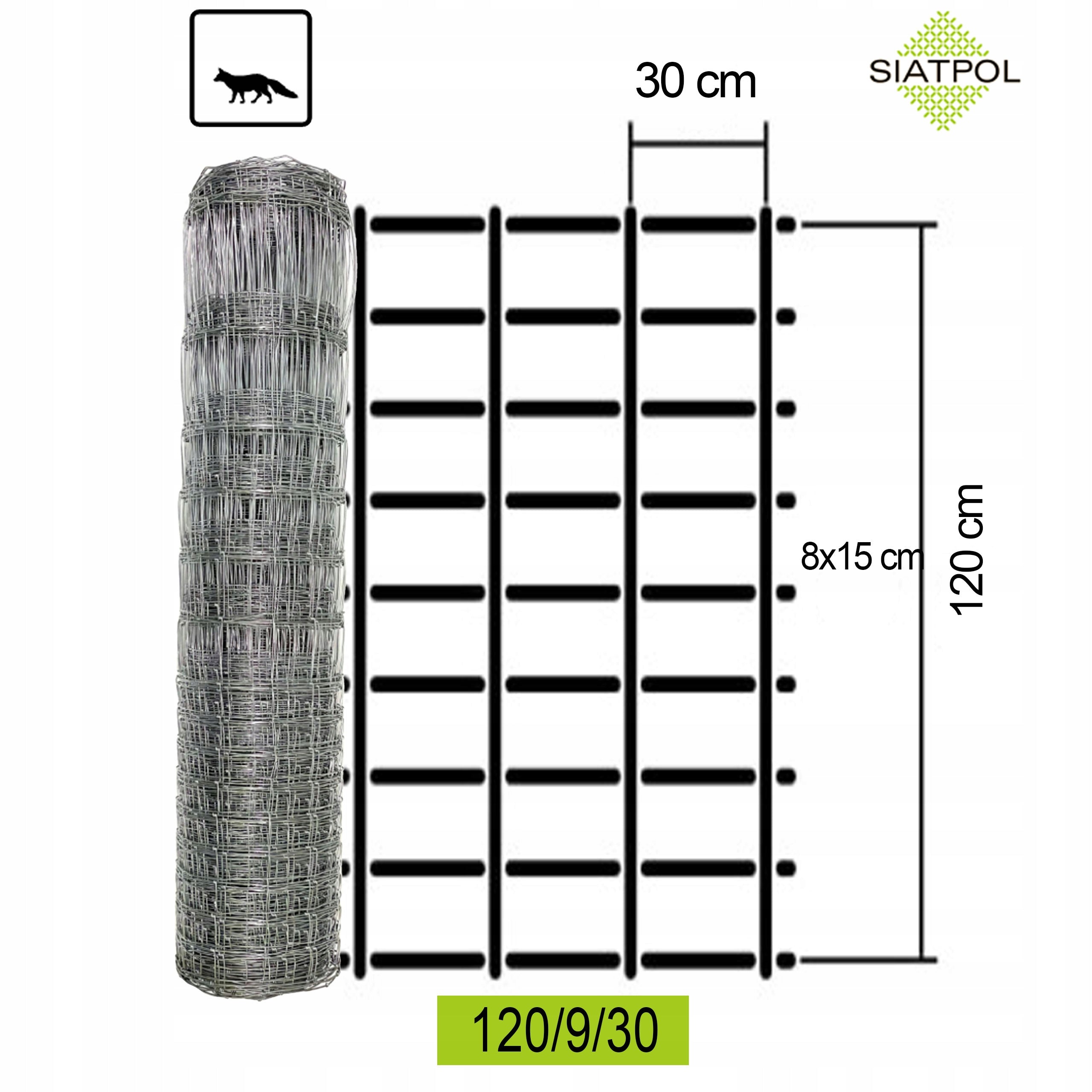 Forest Fence Net L 120/9/30 + skoble 50 m