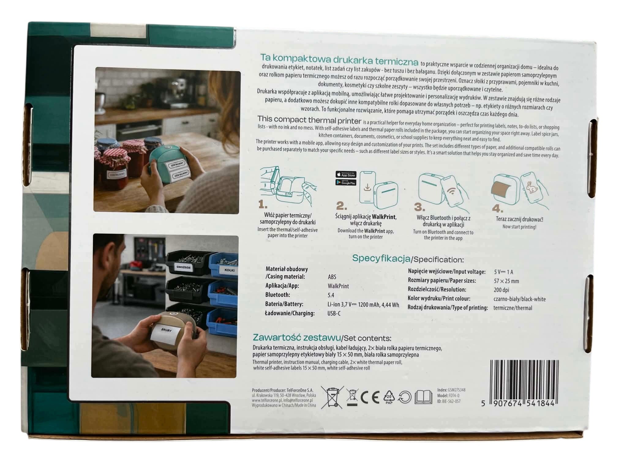 Forever Instant Mobile Printer Manufacturer code 1