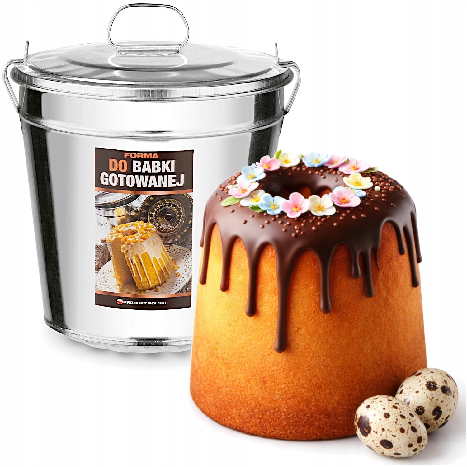 Form for plantain boiled in water - large GRANDMOTHER - recipe EASTER - 2,3 L Packaging status original