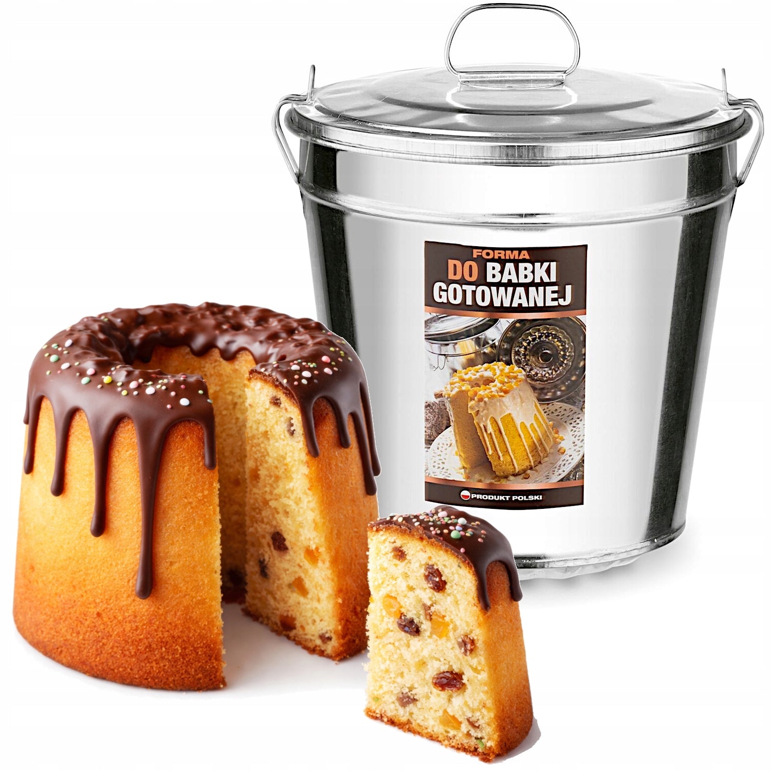 Form for plantain boiled in water - large GRANDMOTHER - recipe EASTER - 2,3 L