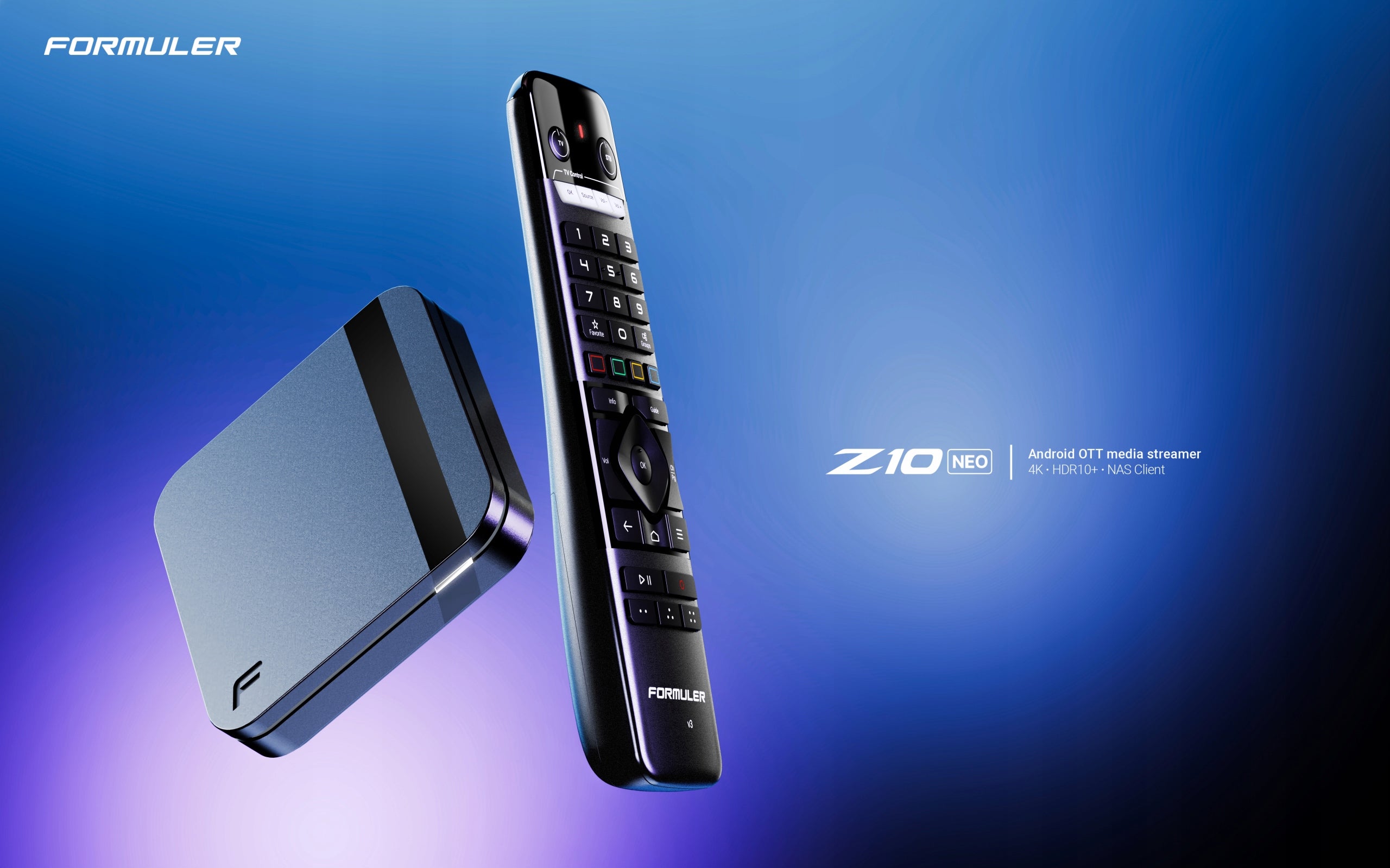 Formuler Z10 Neo – 4K Android IPTV TV Box Dual Band WiFi Player Packaging status original
