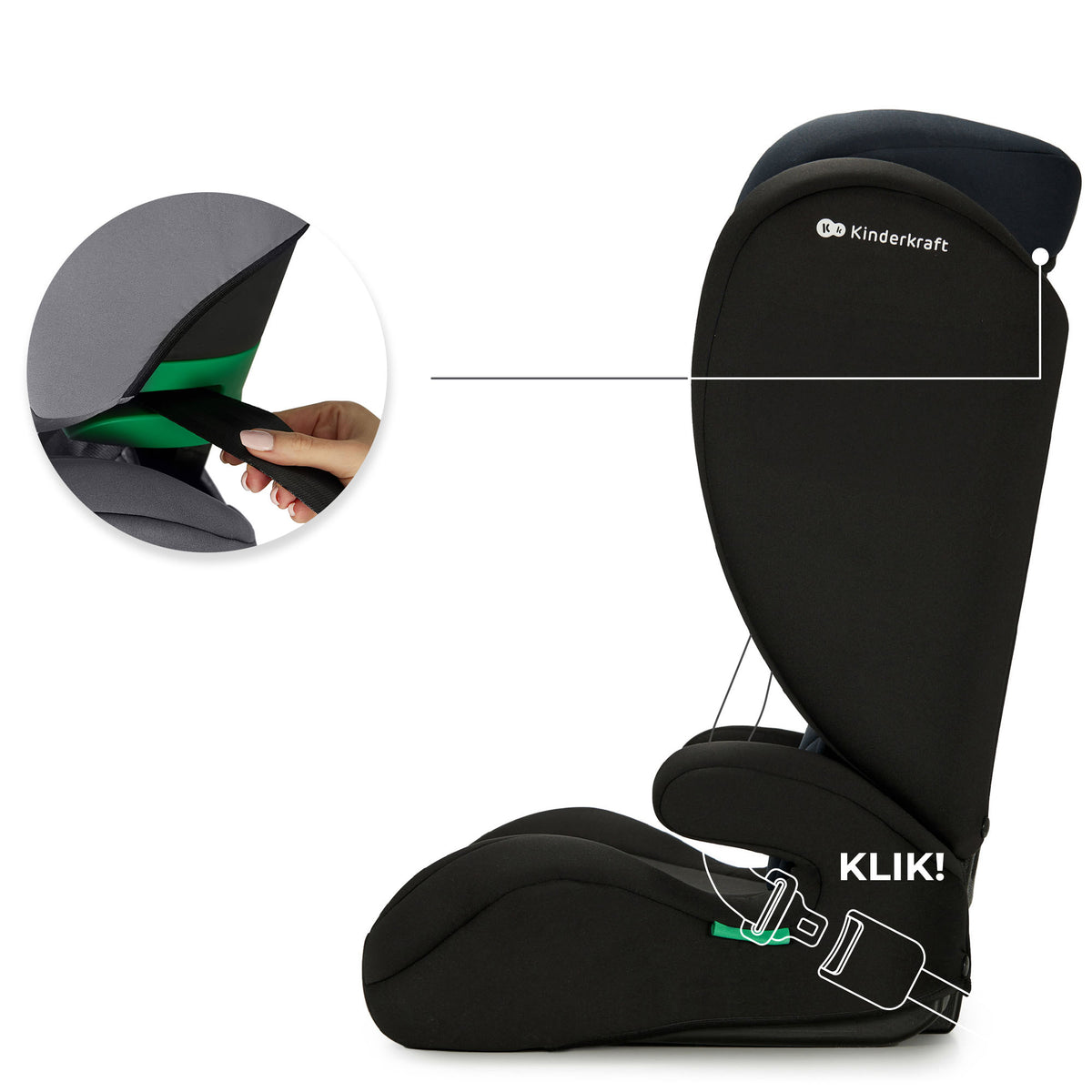 Fotelik samochodowy 100-150cm 15-36kg i-Size Kinderkraft I-SPARK Brand Kinderkraft