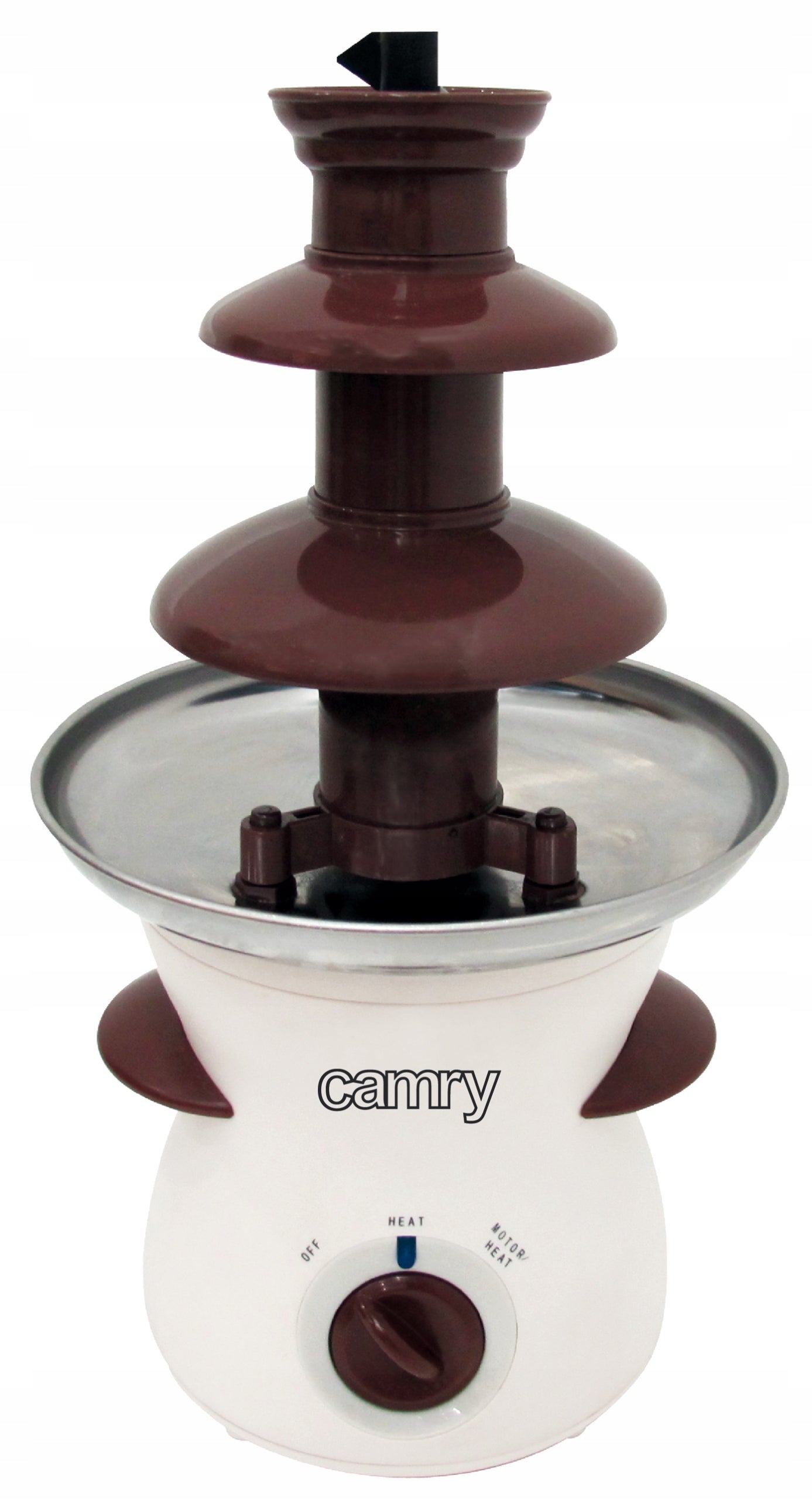 Fountain Chocolate Tower For Fondue Home 3 Levels Floor Chocolate 190W Brand Camry