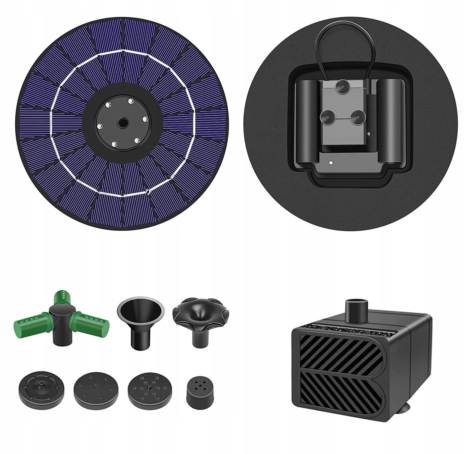 Fountain Pump, Floating Fountain Pump for Pond, Pool, Bath Manufacturer code Solarna fontanna wodna