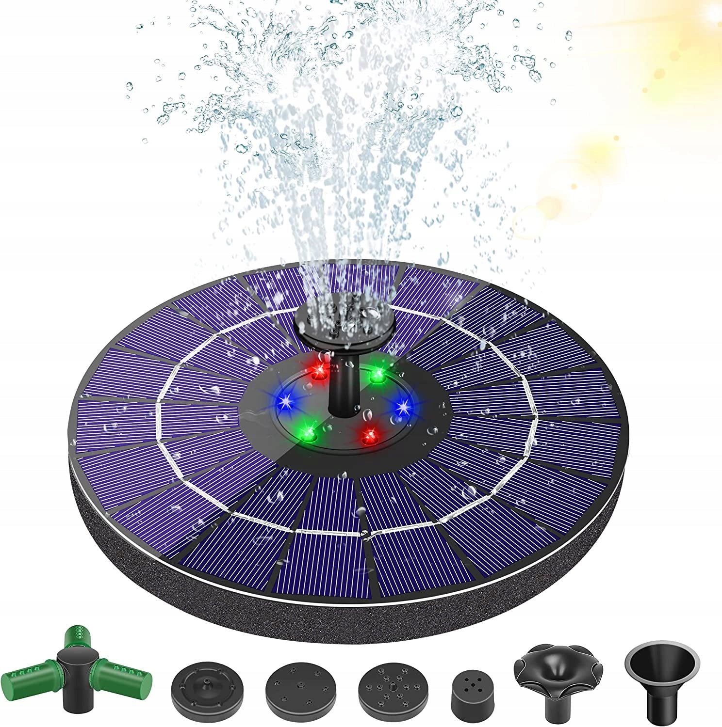 Fountain Pump, Floating Fountain Pump for Pond, Pool, Bath Pump capacity l/h Do 500 l/h