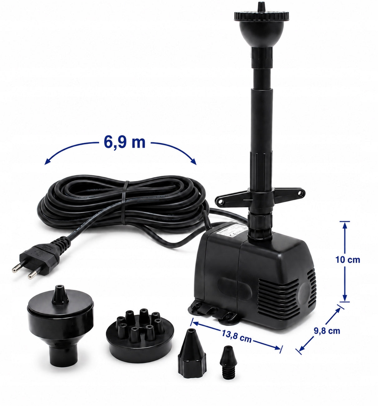 Fountain Pump For Pond Water 28W 1400L/h Efficient 5 Nozzles Lifting 2m Manufacturer code 5905799011365