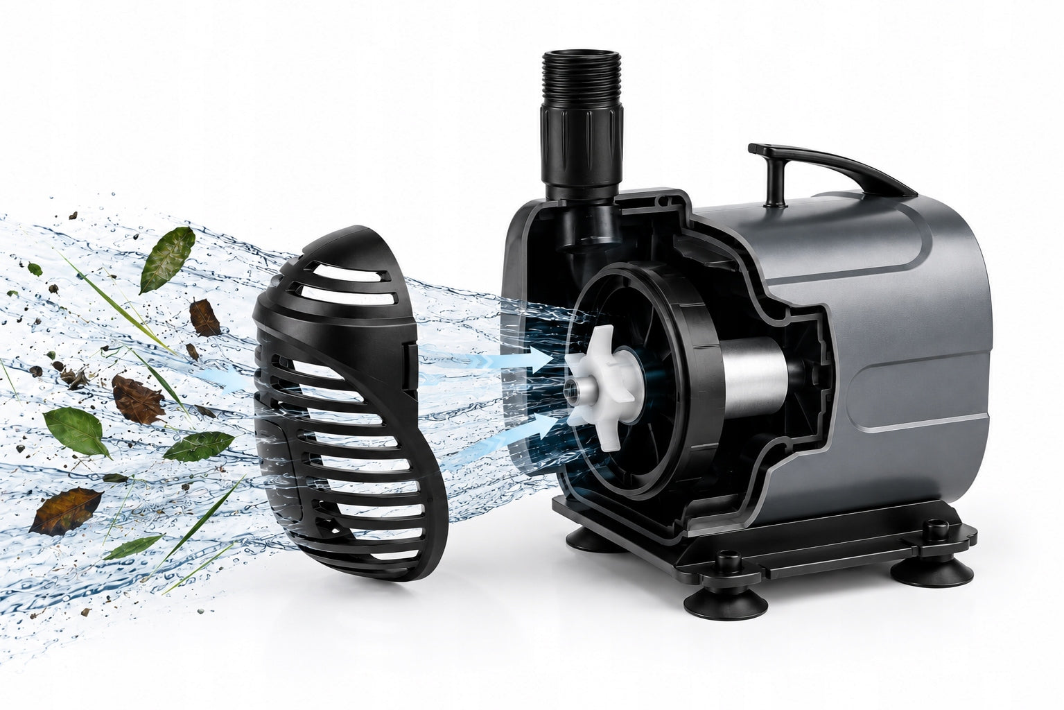 Fountain Pump For Pond Water Saving 24W 1400L/h Feeding 1,8m Power 14 W