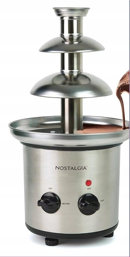 Fountain for chocolate fondue Nostalgia CFF-900 stainless steel