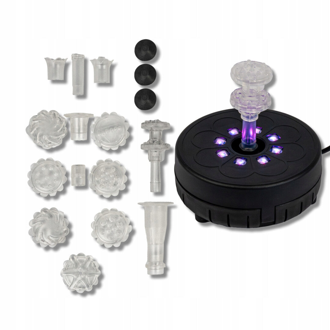 Fountain for home BIRD Drinker for garden 10 RGB CC58 USB LED Nozzles Manufacturer Hydroogród