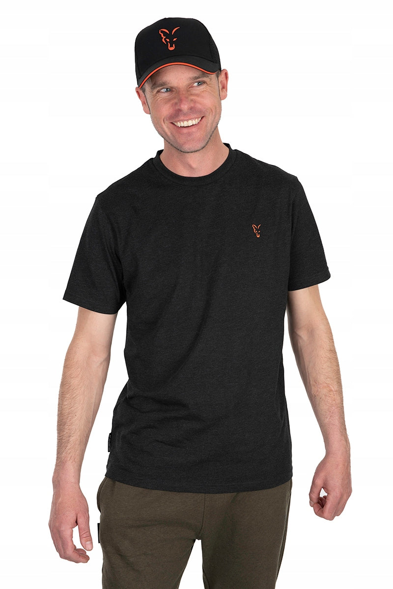 Fox Collection T Black Orange r.M T-Shirt