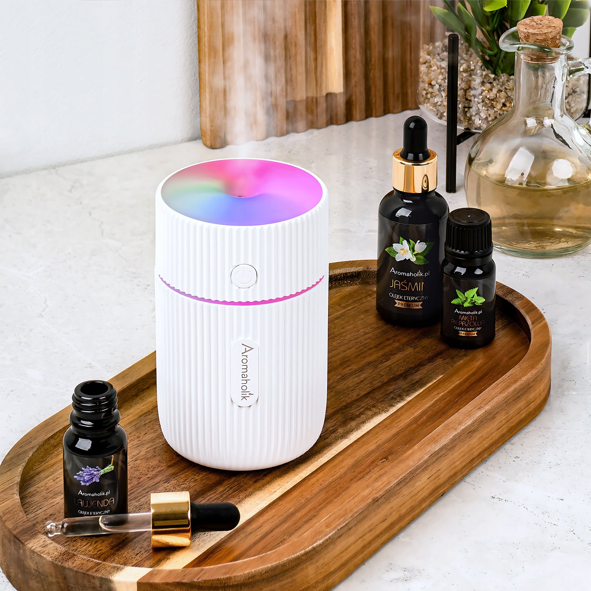 Fragrance Diffuser AROMATHERAPY + OILS Batteries included no