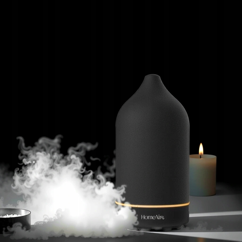 Fragrance Diffuser Ceramic Aromatherapy QUIET Led Light 7 Colors Brand HomeAir