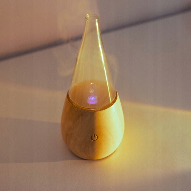 Fragrance diffuser for essential oils aromatherapy glass wood Prezen Manufacturer code lucatronic