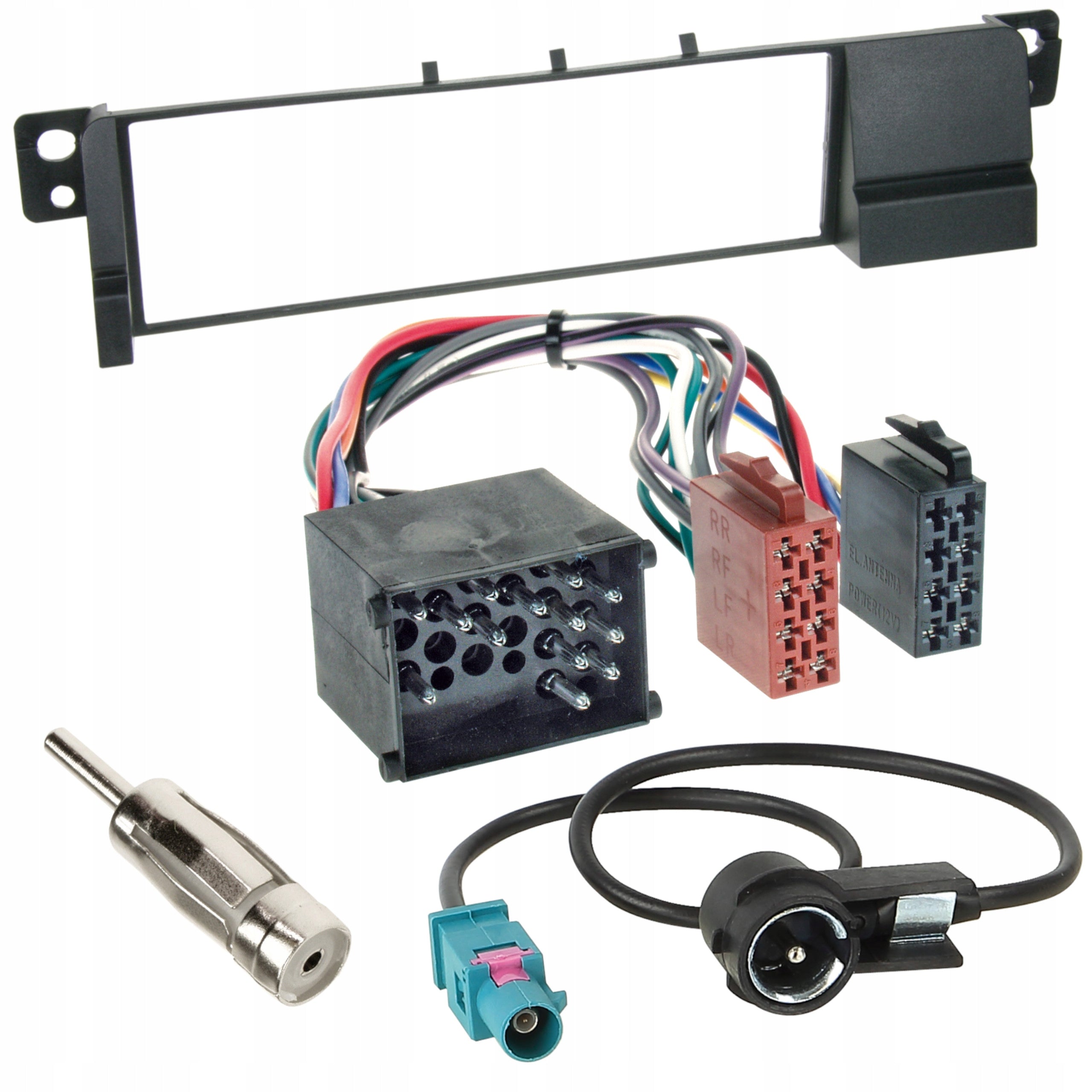 Frame cube iso radio adapter 1DIN for BMW 3 E46 SET