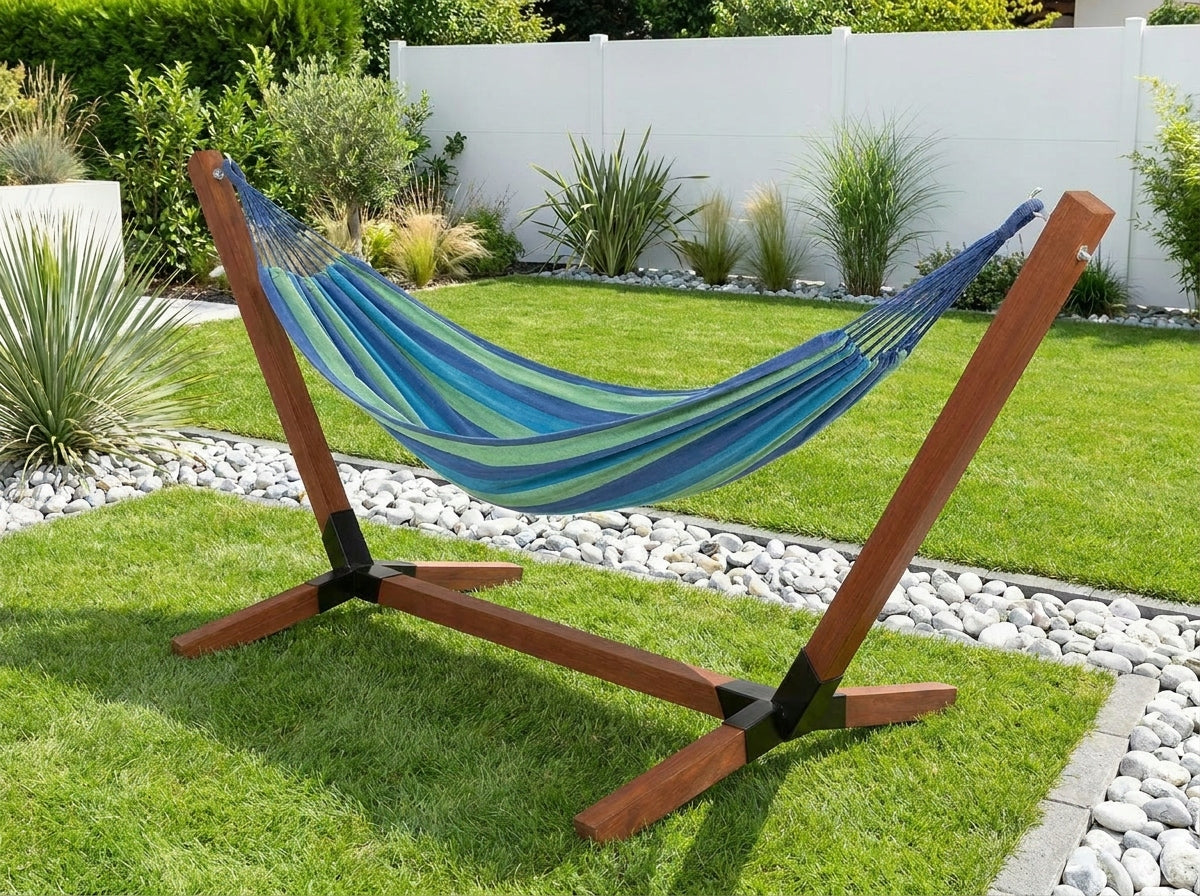 Frame for Hammock Impregnated 150kg + fabric 220x80cm Set From the Manufacturer Packaging status original