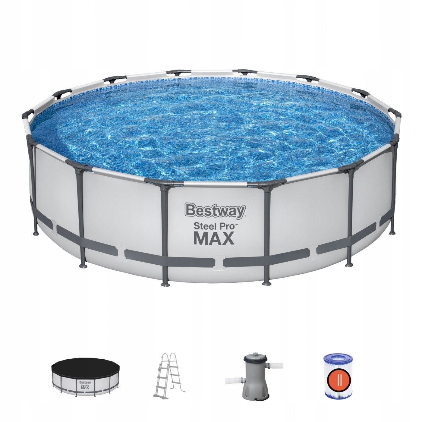 Frame pool 14 FT 427 x 107 cm Steel Pro Max Bestway 56950 Manufacturer code 56950