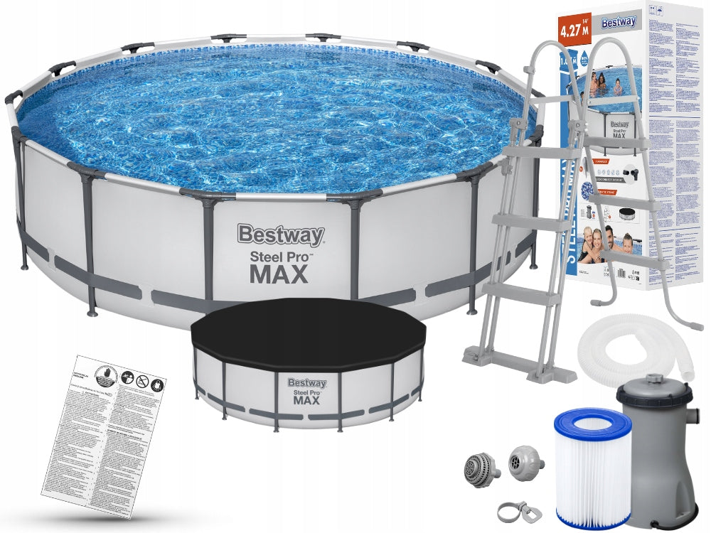 Frame pool 14 FT 427 x 107 cm Steel Pro Max Bestway 56950
