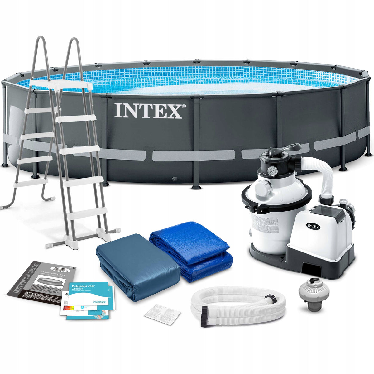 Frame pool Ultra XTR Intex 26326 488x122 cm + sand pump