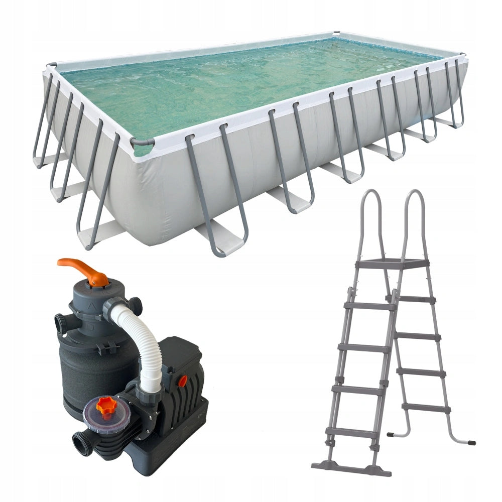 Frame pool rectangular garden large pump cover mat 760x366x132 cm