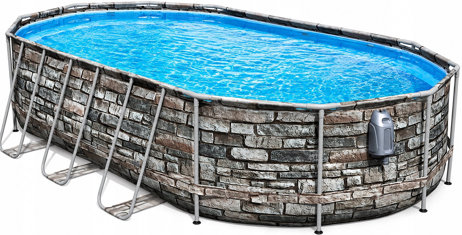 Framed Pool BESTWAY 610x366x122cm Comfort JET SPA LED Ladder Pump Brand Bestway