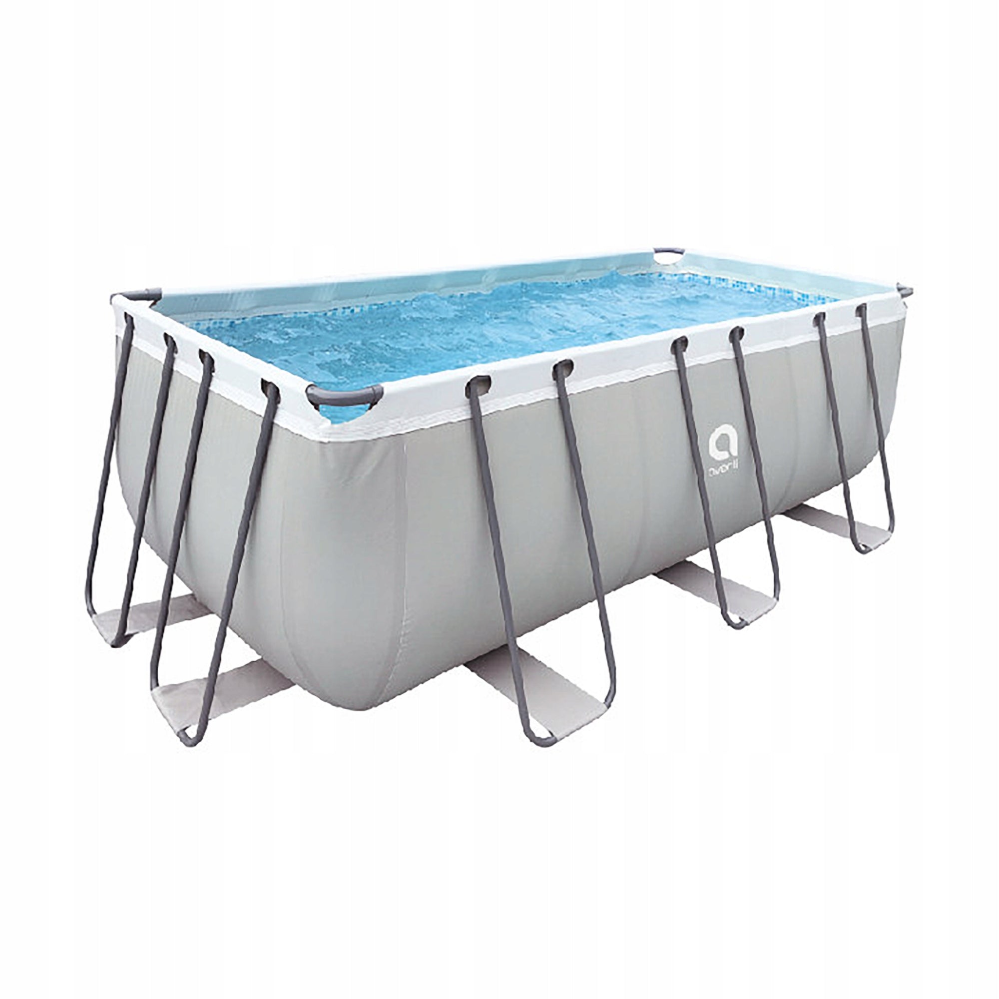 Framed Pool Rectangular Garden Ladder Pump AVENLI 400x207x122