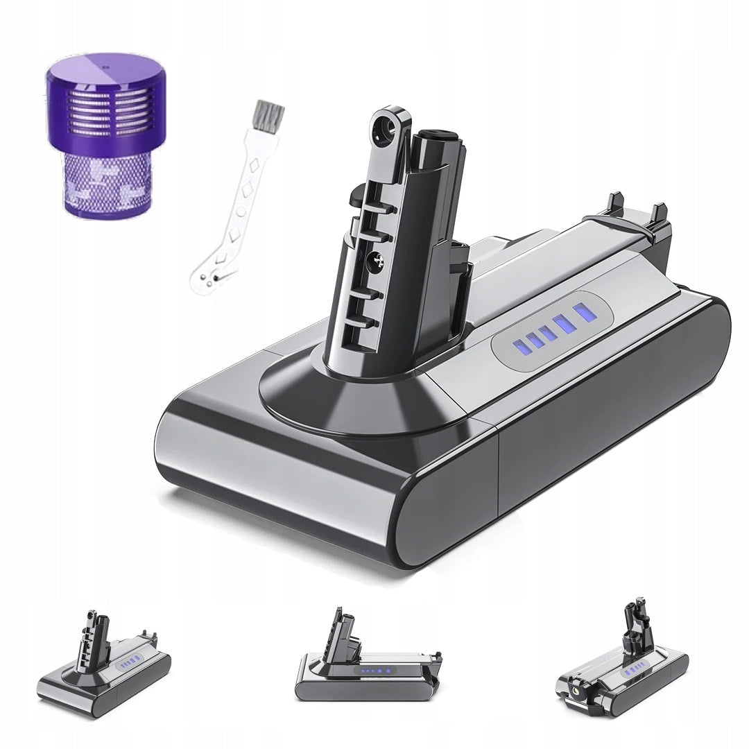 Freebie + Universal Powerful Battery Rechargeable Battery for Dyson V10 SV12 6000mAh Manufacturer code ODKURZACZ WYMIENNA BATERIA