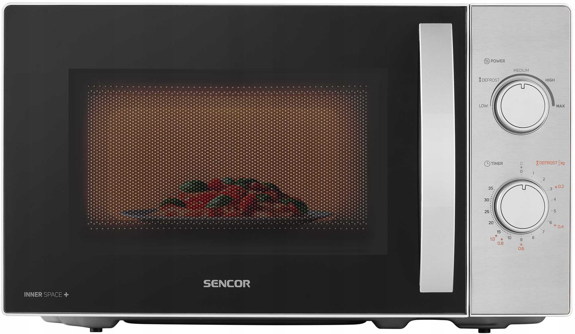 Freestanding Microwave Oven SENCOR 700W 20L 255mm Manufacturer code SMW 2120SS