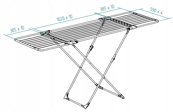 Freestanding horizontal dryer Vileda 110-187 cm Additional information Foldable