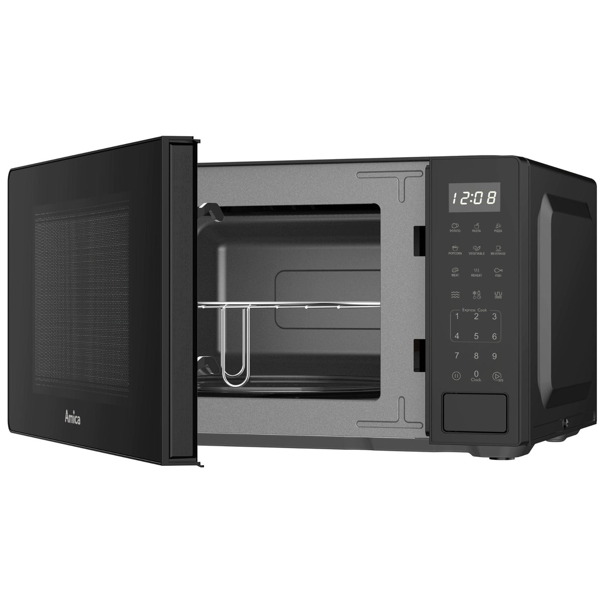 Freestanding microwave oven Amica MMW20E3GB GRILL black Packaging status original