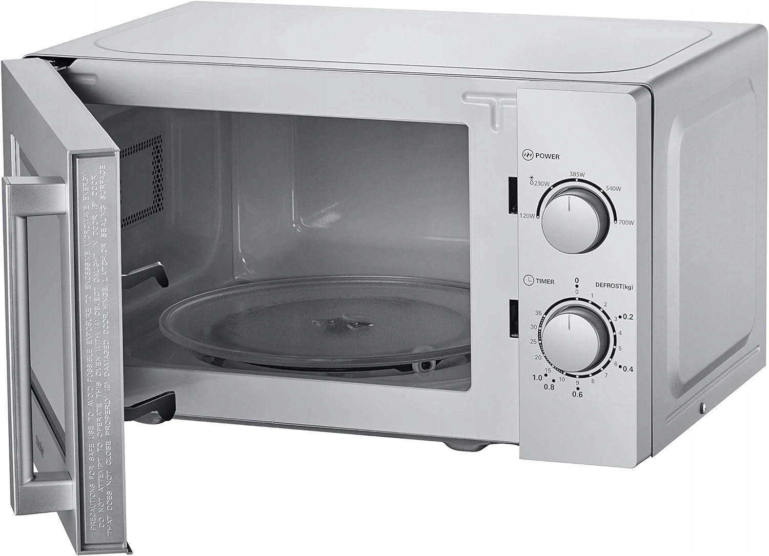 Freestanding microwave oven Comfee silver 700W CMSN20si