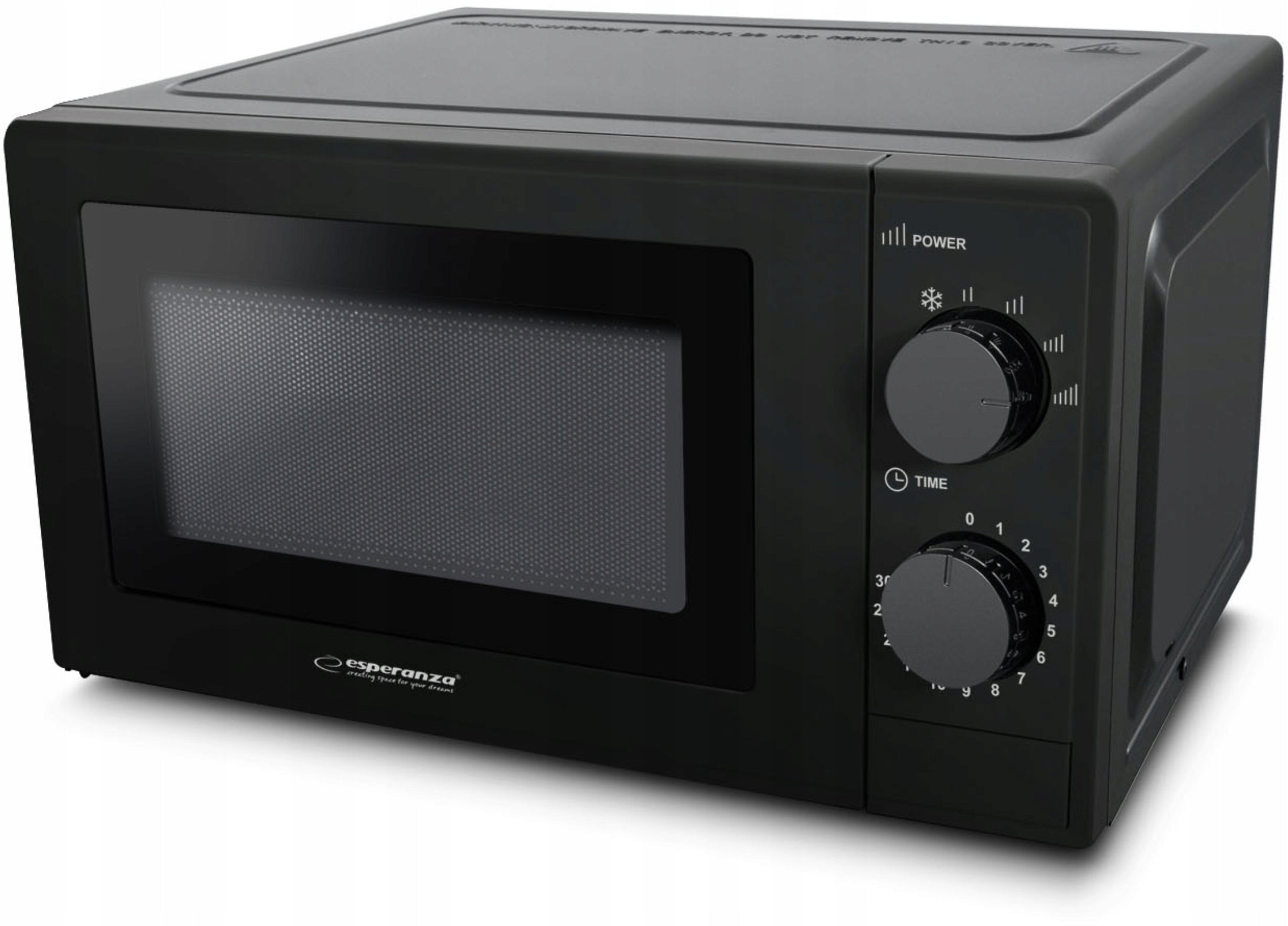 Freestanding microwave oven Esperanza Estofado 700W 20L black Manufacturer code EKO011K