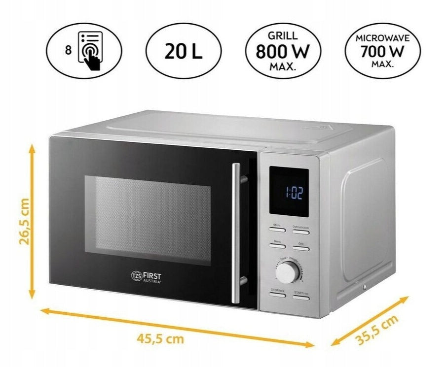 Freestanding microwave oven First Austria 5002-3 Model 5002-3
