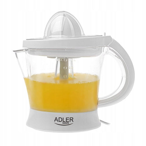 Fruit Citrus Juicer 1L 60W Rgulation 2 Interchangeable Cones Adler White