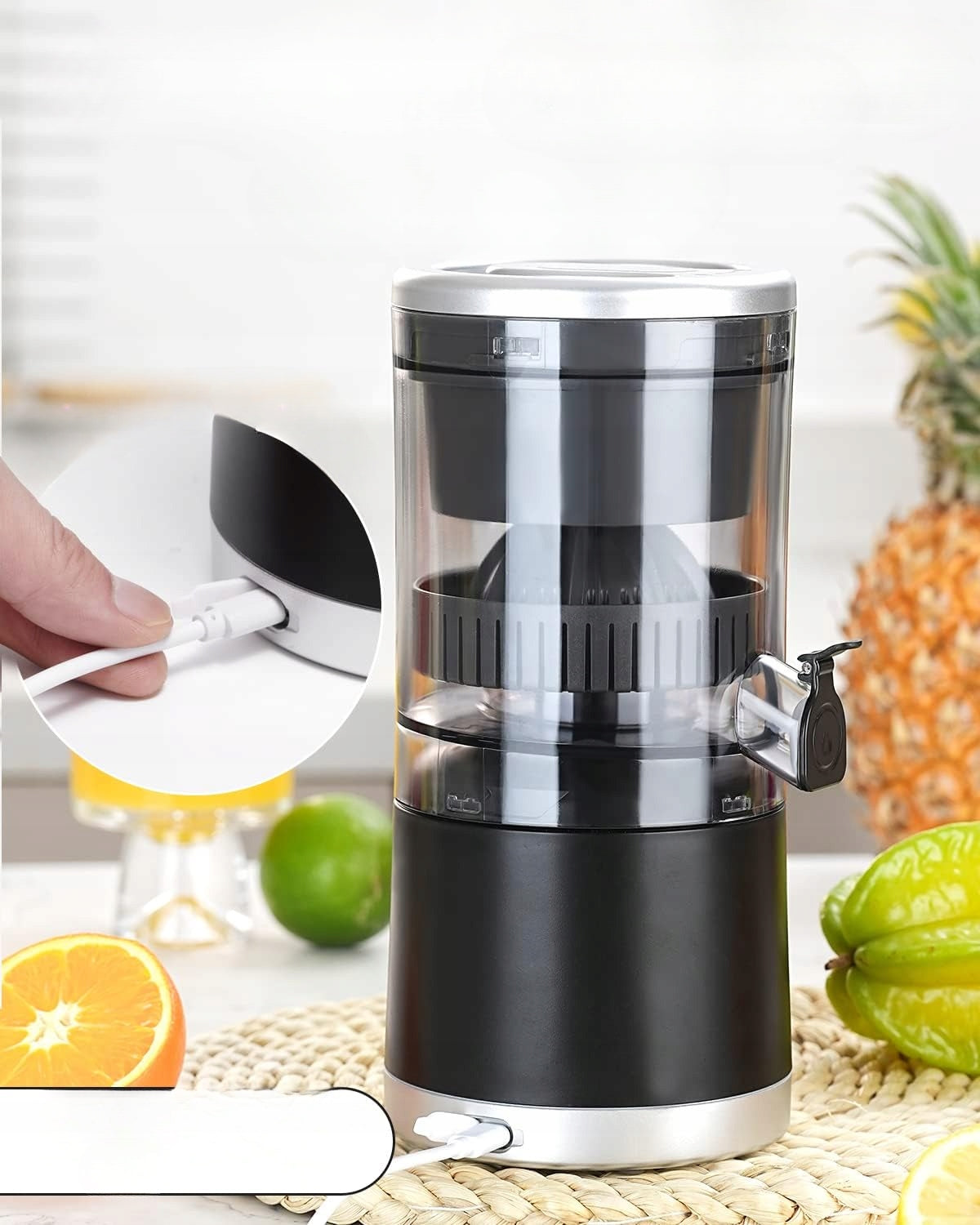 Fruit Juicer Electric Portable USB C 45W Home Juicer Manufacturer code Wyciskarka Do Cytrusów USB Sokowirówka 45W