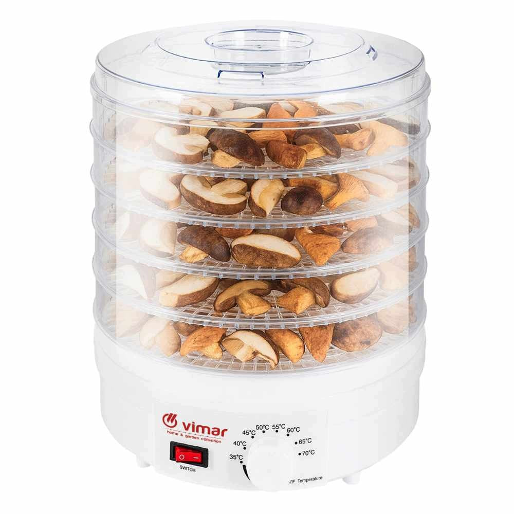 Fruit Mushroom Dryer Herbs Flavors 350W 5 Sit 35-70°C Vimar