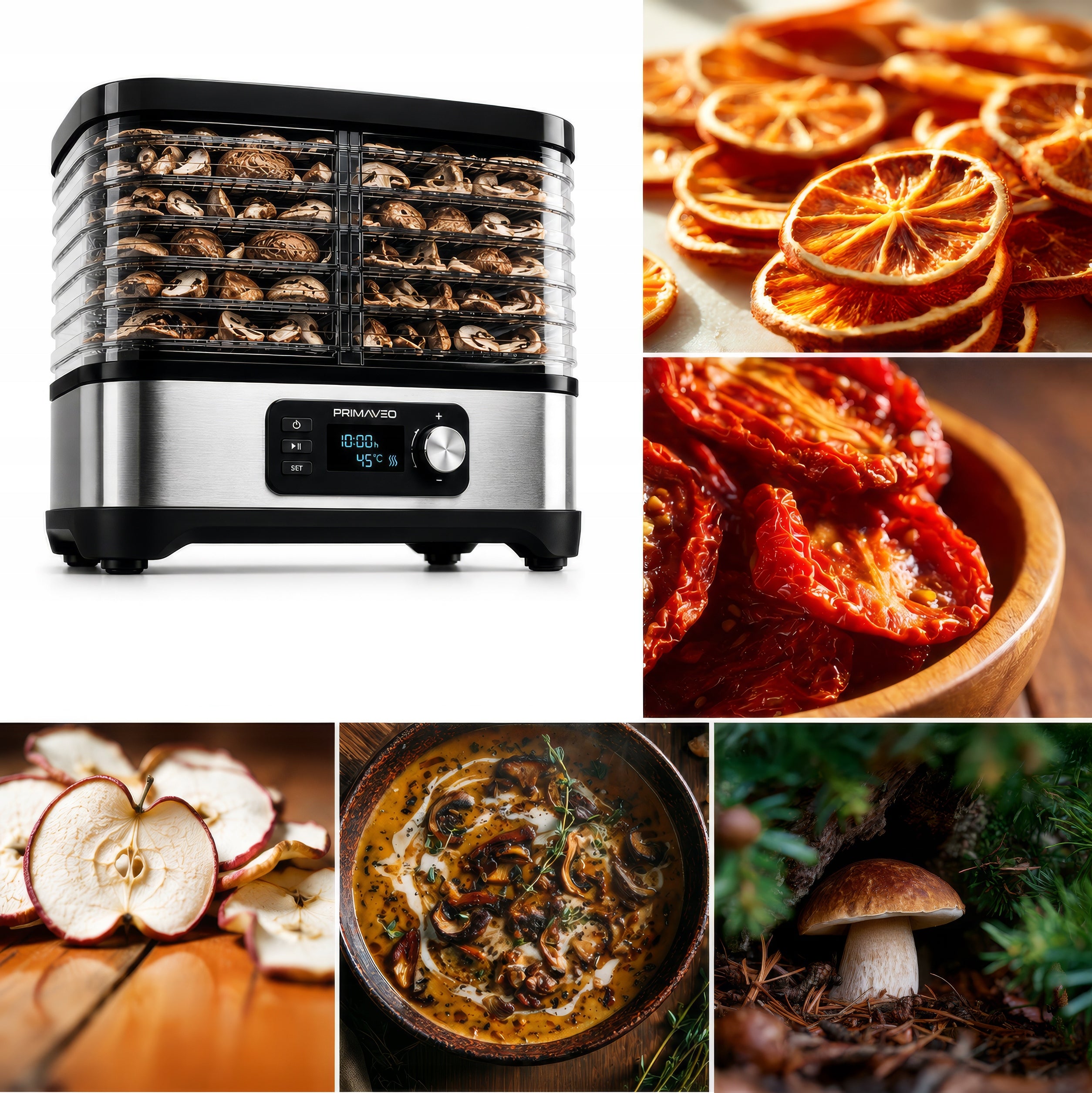Fruit Mushroom Dryer Thermocouple SMART High Sitax6 Spacious 17,6L XL Packaging status original