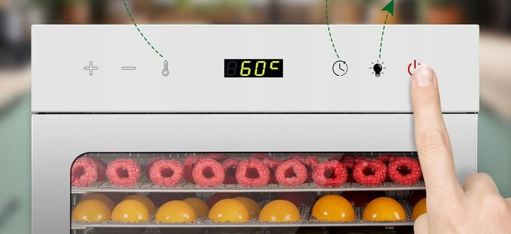 Fruit Vegetable FOOD DRYER 400W 30-90 DEGREE TIMER STAINLESS STEEL Packaging status original