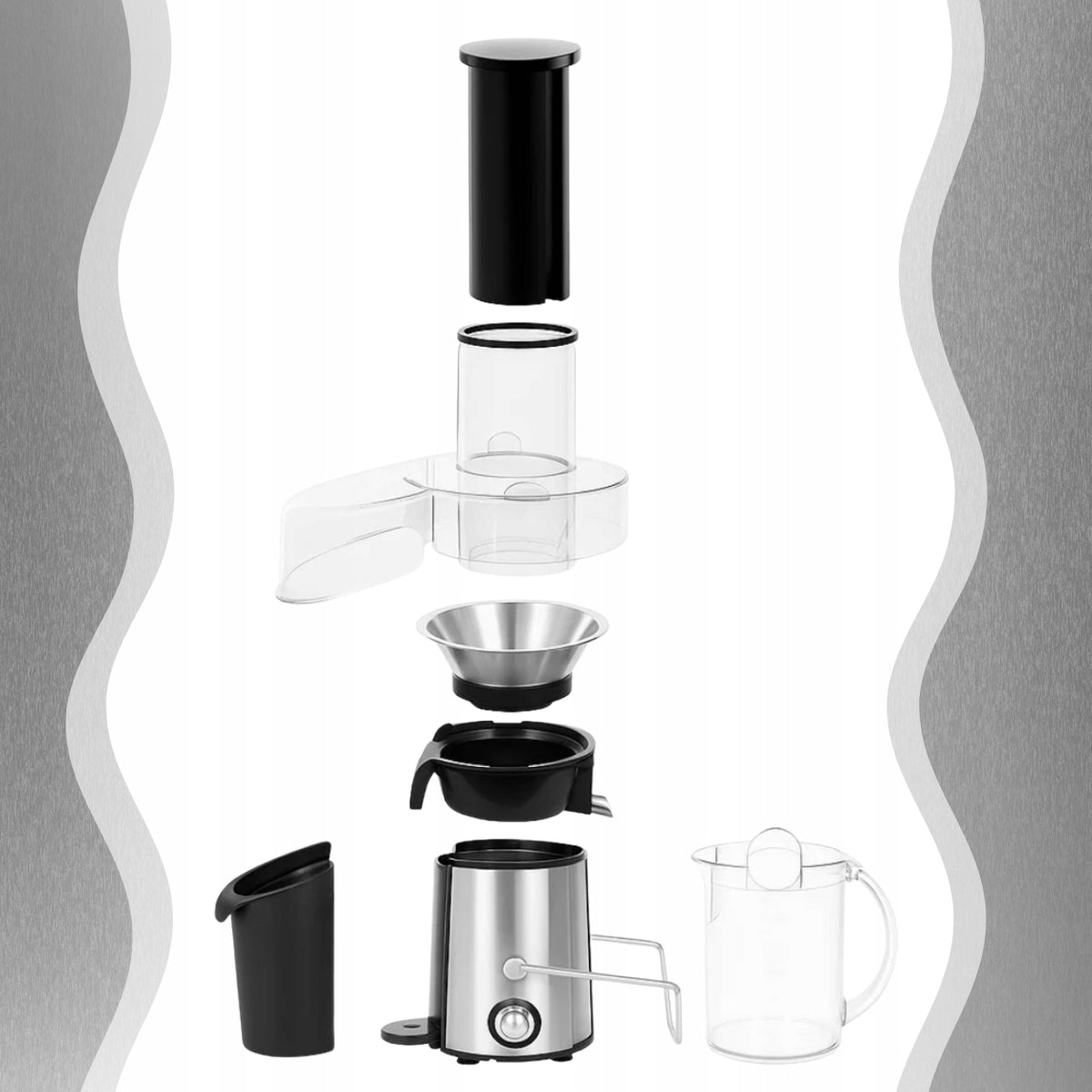 Fruit Vegetable Juicer High Speed Electric Citrus Juicer Manufacturer code wolnoobrotowa 800w do soków prezent srebrna