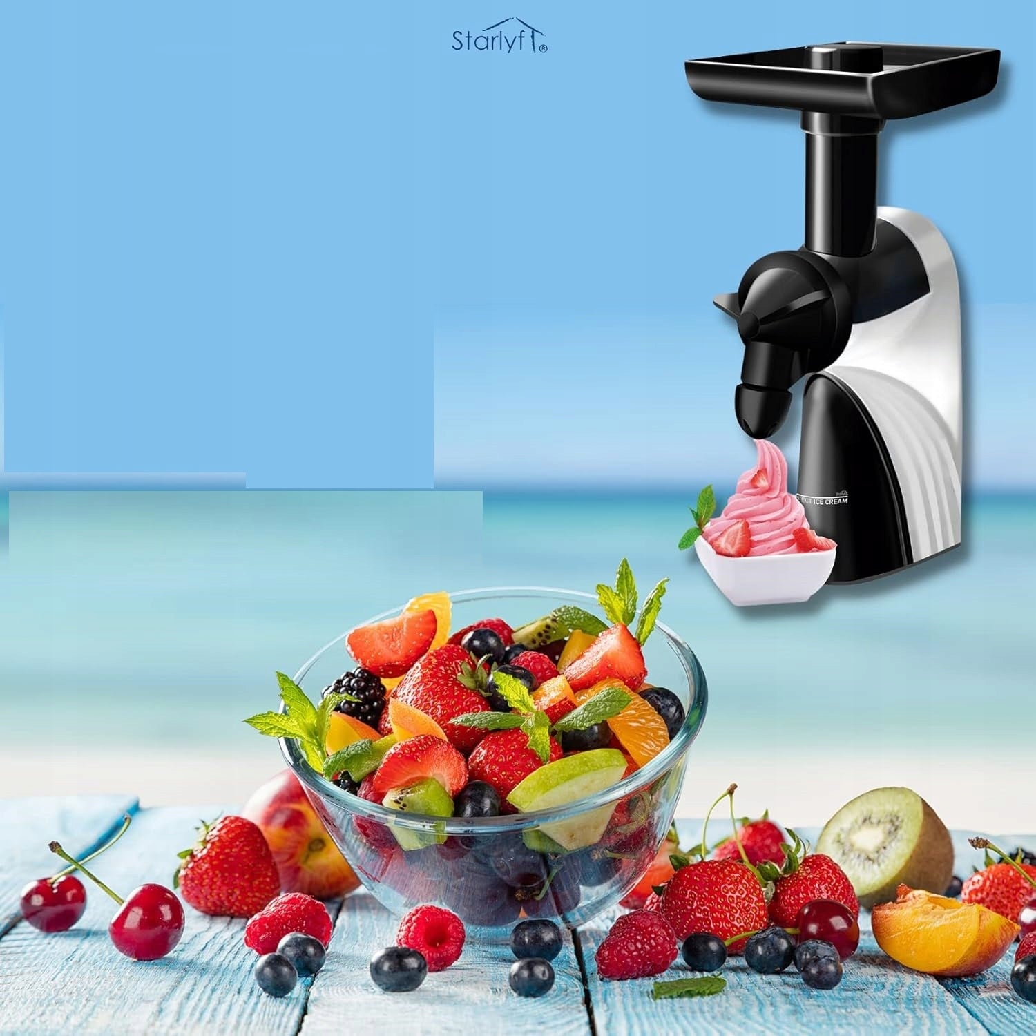 Fruit sorbert ice cream machine STARLYF PERFECT ICE CREAM Manufacturer code 644812026966