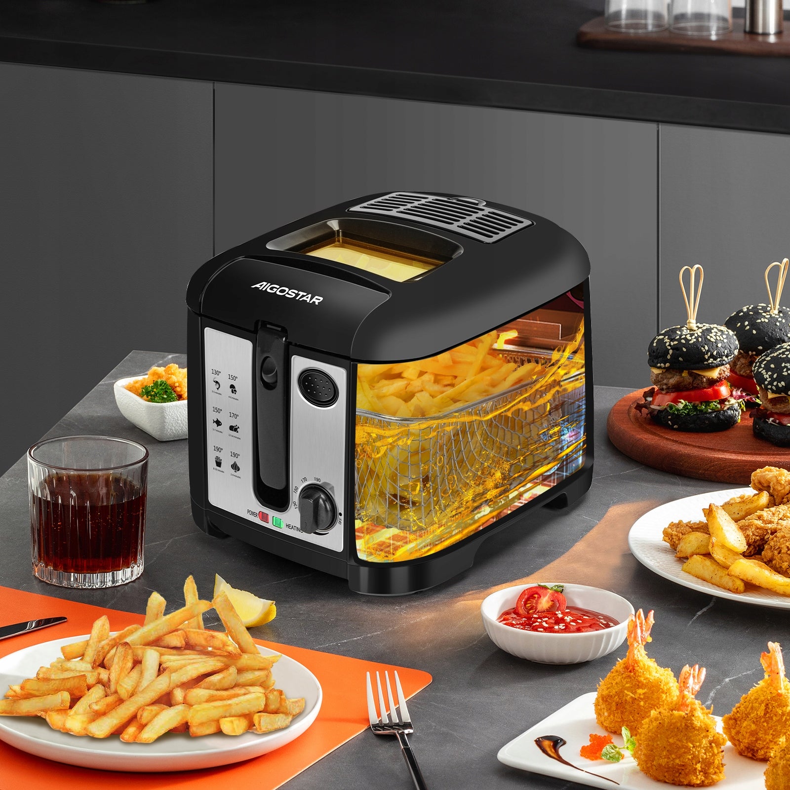 Fryer Aigostar 300004ZST 1650 W 2,5 l Manufacturer code 19581