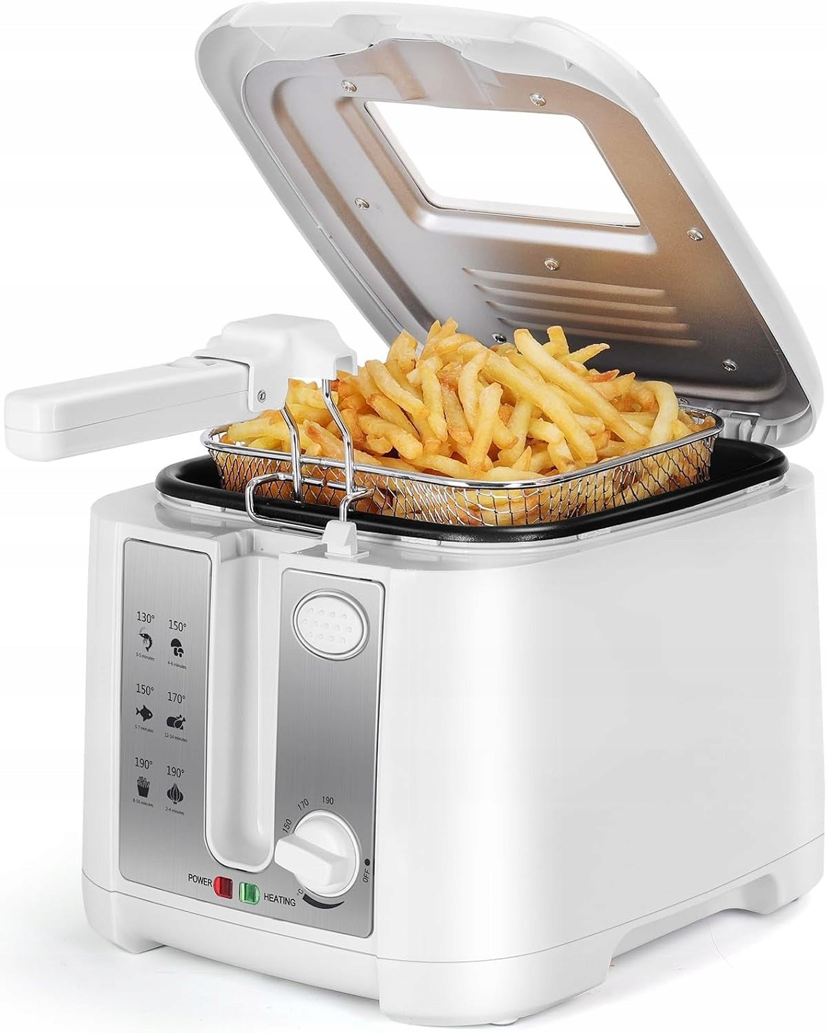 Fryer Aigostar white oil 1650W 2.5L with temperature control