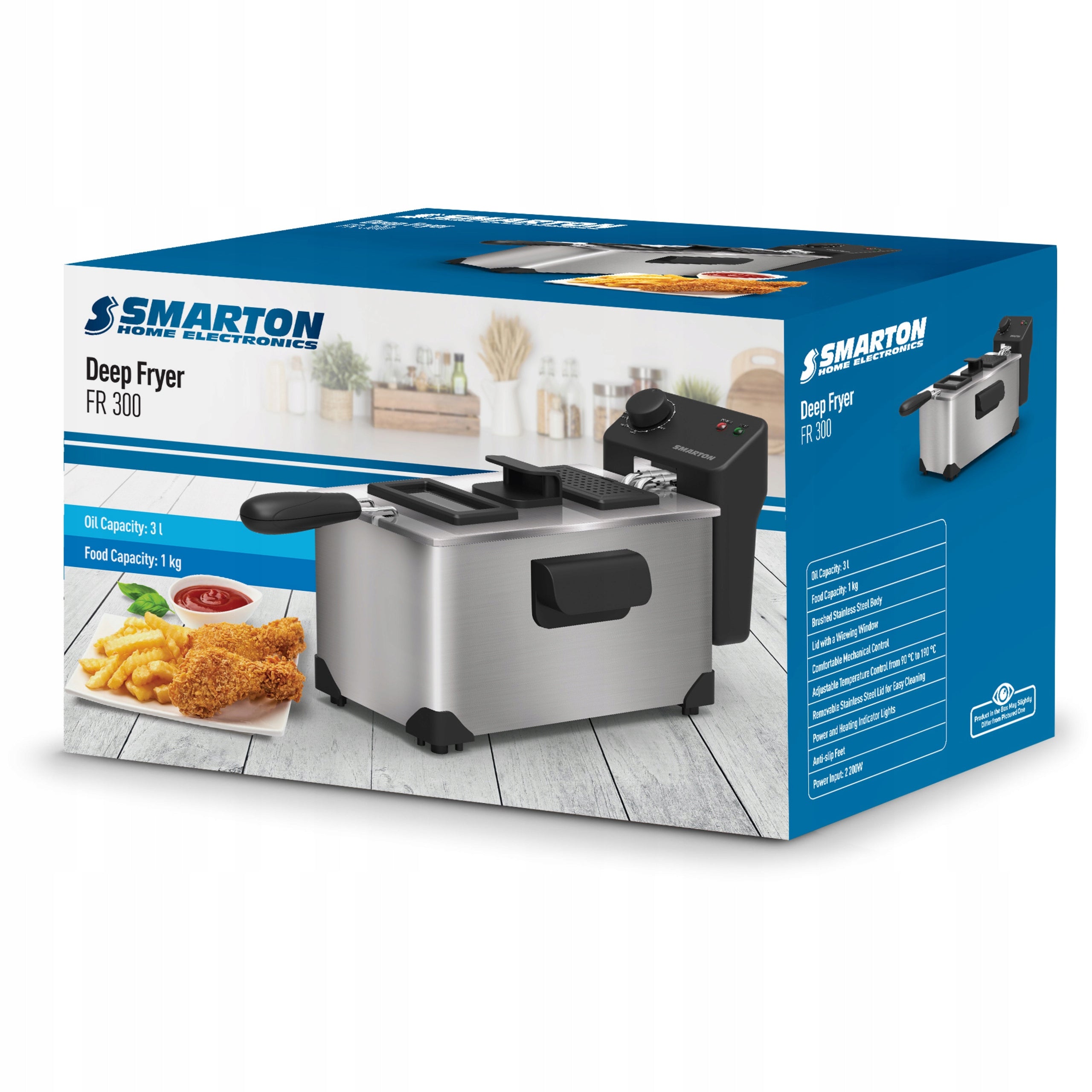 Fryer Smarton FR 300 Capacity 3L 2200W Temperature MAX 190C Packaging status original