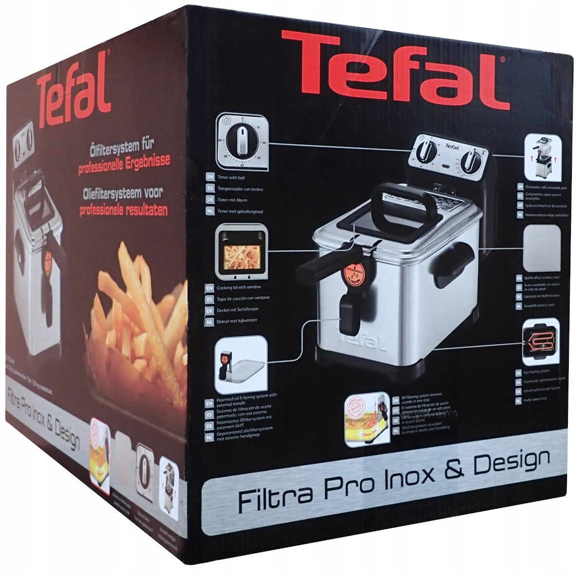 Fryer Tefal FR5101 Filter Pro Inox Traditional 3L 1.2kg Manufacturer code FR510170