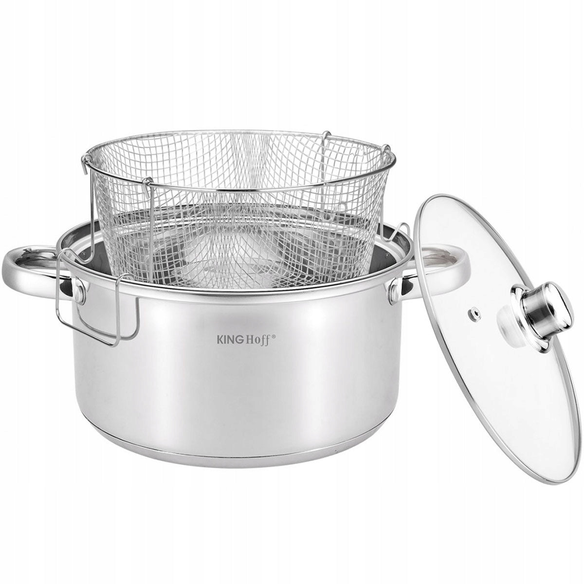 Frying Strainer Pot 5,5L Chicken Donut Fries INDUCTION GAS 1630 Brand Kinghoff