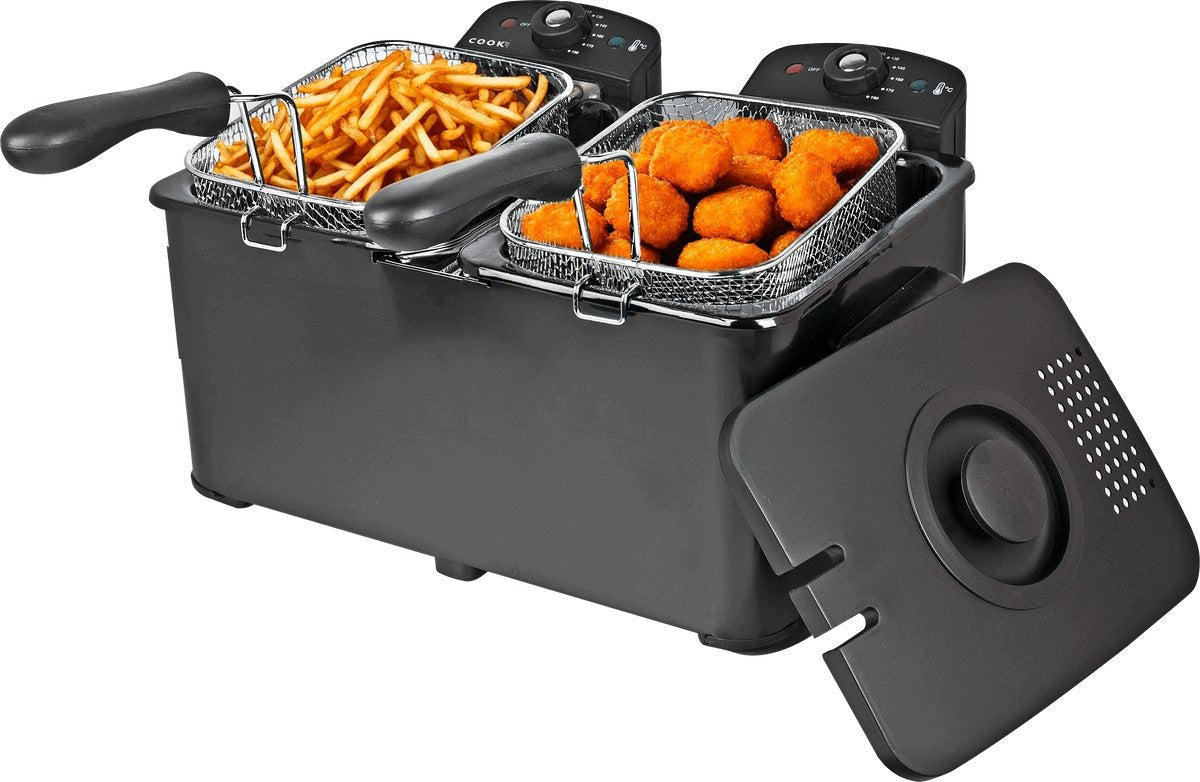 Frytkownica Elektryczna Podwójna COOK-IT 2 x 3L, 2 x 2000W
