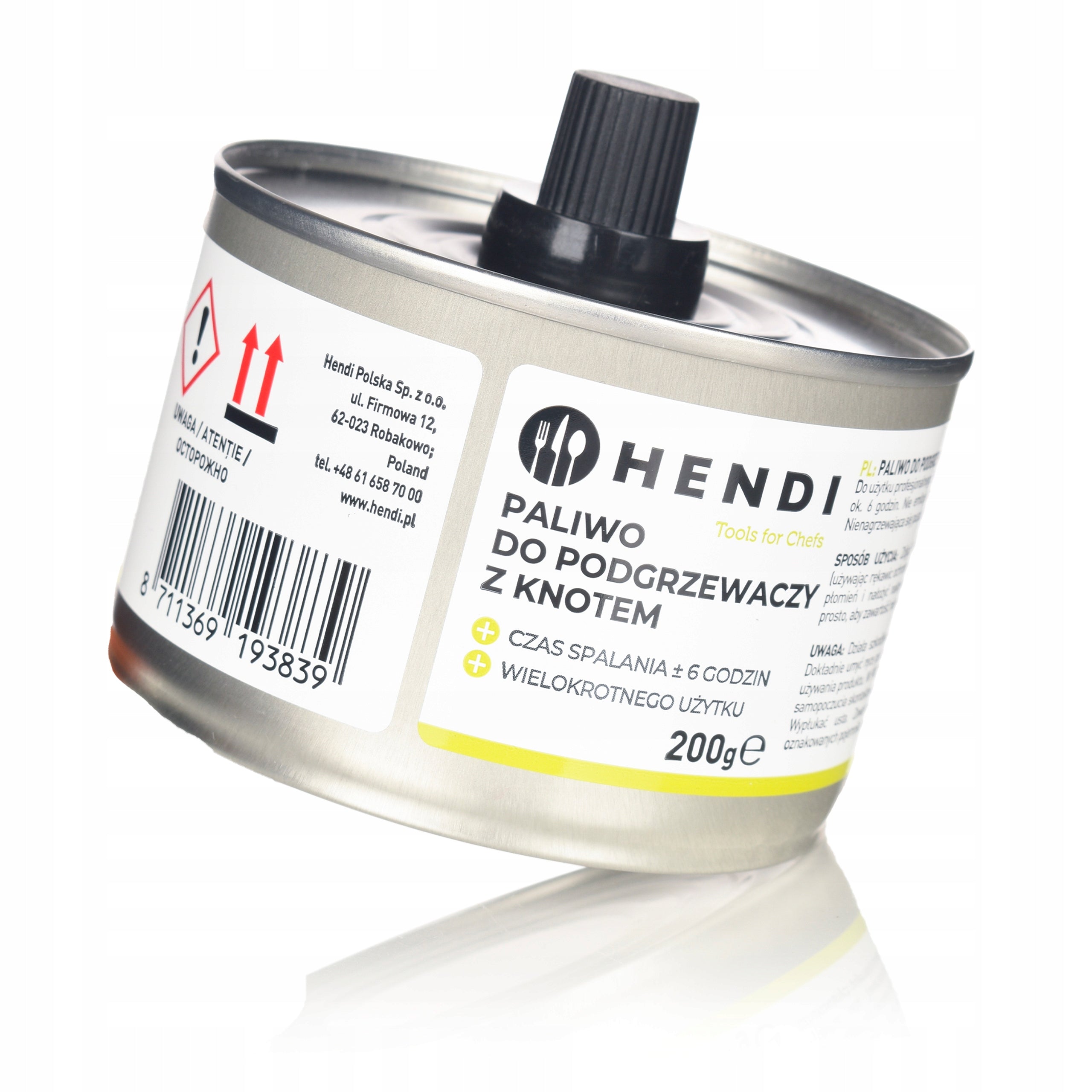 Fuel Gel Bemar Heater Paste with Fudge ~6h Smoking, 200g x 24 Brand Hendi