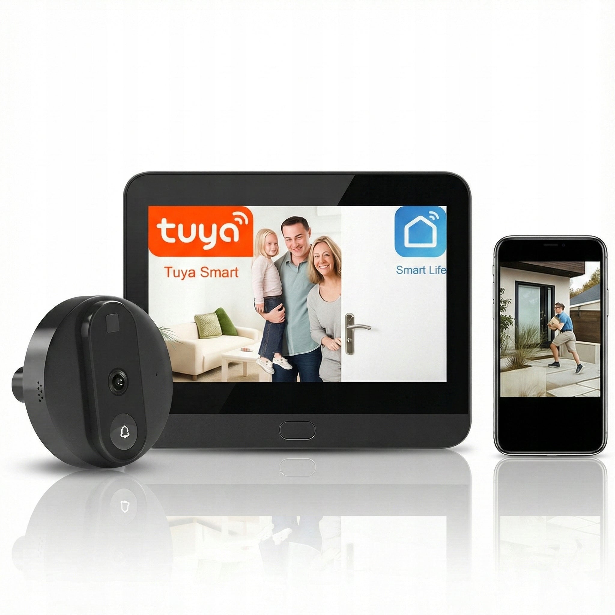 Full HD WiFi Camera Screen Door Viewfinder Night Mode 5000mAh 3MP Customs tariff code 85258900
